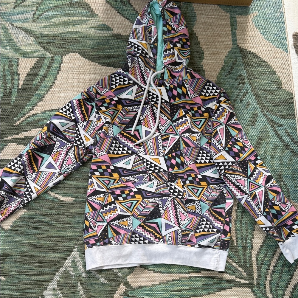 Geometric Multicolor Hoodie